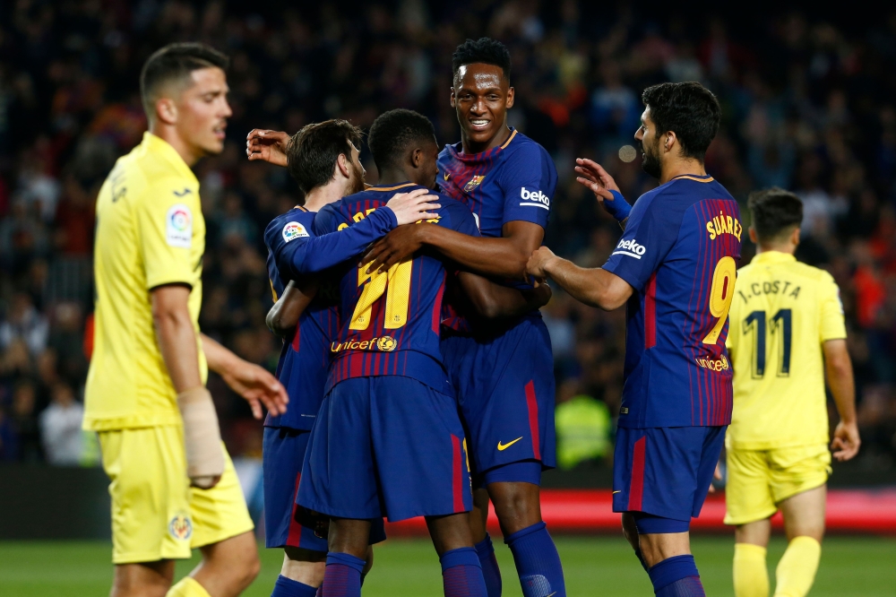برشلونة يغرق الغواصات بخماسية وميسي يقترب من الحذاء الذهبي