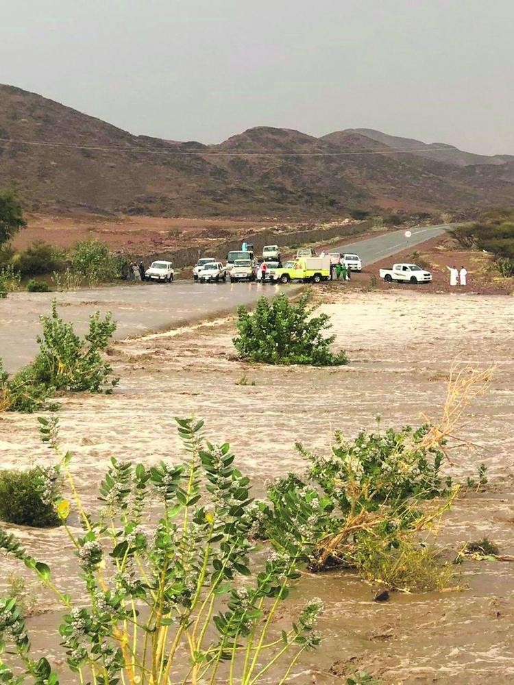 إنقاذ 7 أشخاص بأودية الباحة