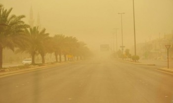 طقس اليوم : رياح وغبار  على الشرقية والقصيم والرياض