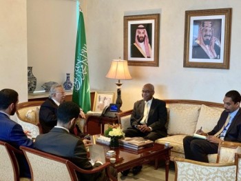 المعلمي يستقبل القائم بأعمال وفد السودان بالأمم المتحدة