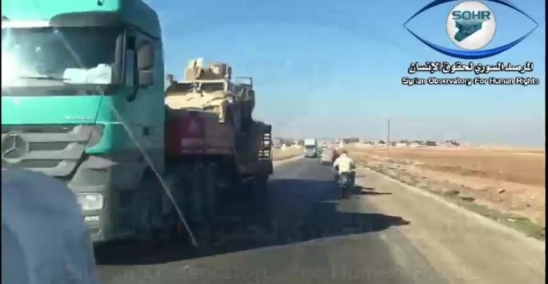 رتل عسكري أمريكي يصل إلى مشارف القامشلي بالحسكة