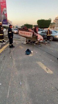 وفاة 3 أشخاص وإصابة 12 في حادثي تصادم بالطائف