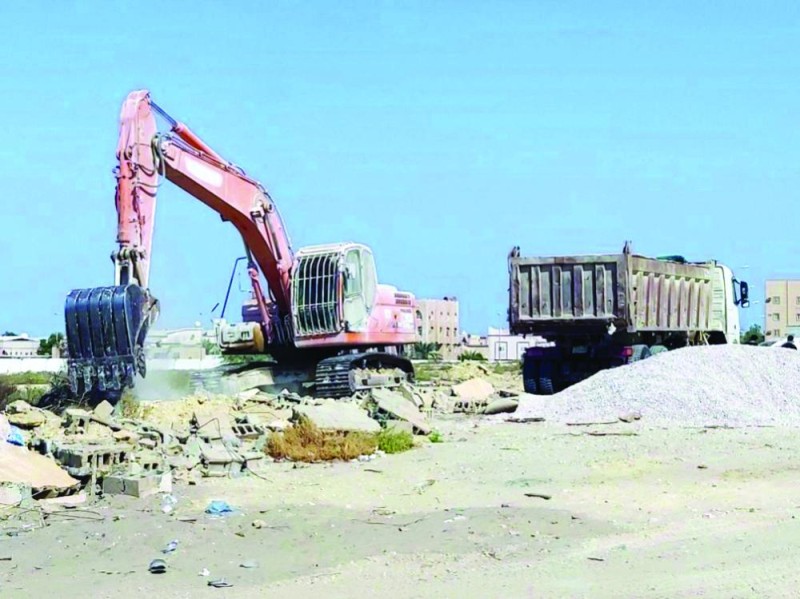 تجديد سور مقبرة الحزم الشمالي بصفوى