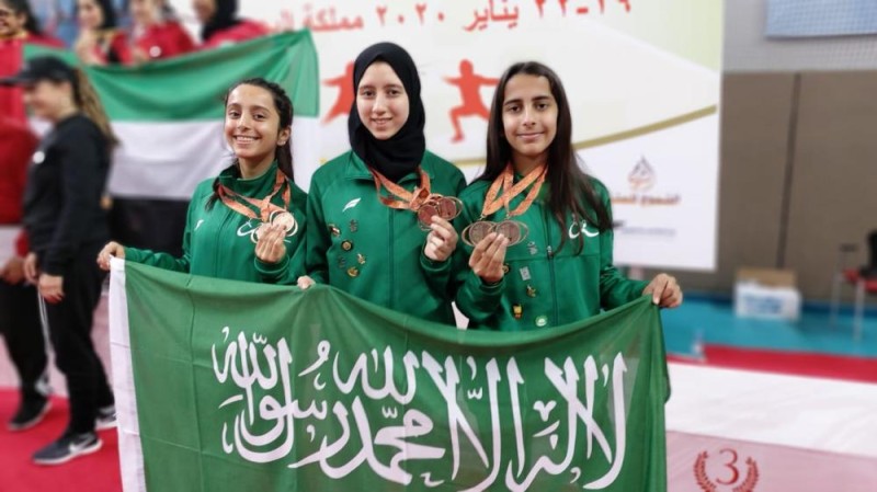 8 ميداليات جديده لأخضر المبارزة في 