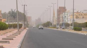 رياح نشطة وأتربة على تبوك حتى الـ 8 مساء