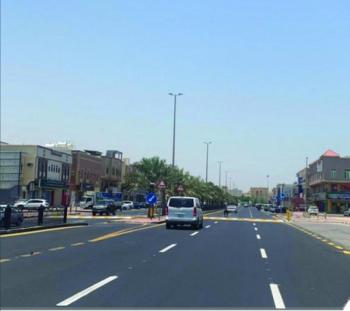 تأهيل وسفلتة ودهان شارع «عبدالرحمن بن معاذ» بالخبر