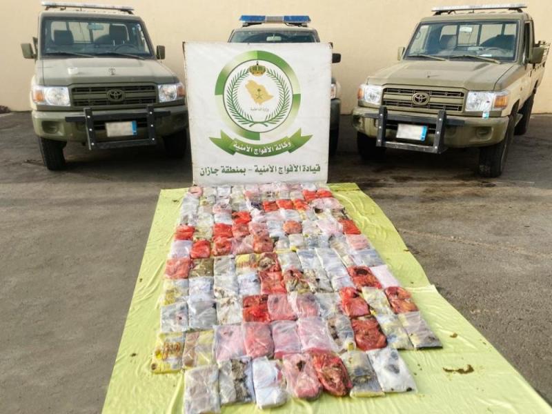 ضبط 107 كيلو «حشيش» داخل مركبة بجازان