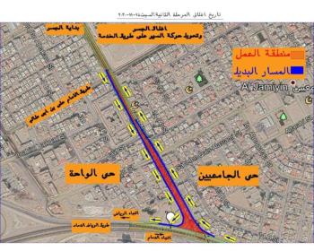 بالخرائط .. طرق بديلة لإغلاق جسرالأمير نايف بالدمام