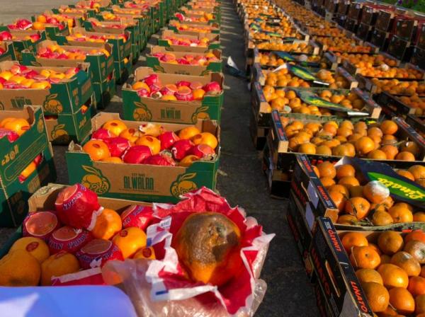 ضبط 3 طن يوسفي وخس فاسد قبل بيعها في الدمام 