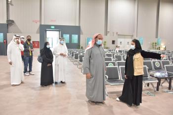 خطوط ملونة تيسر الوصول لعيادات لقاح كورونا بالدمام