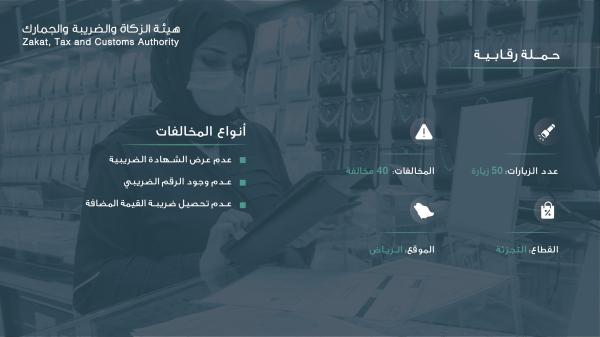 الرياض .. ضبط 50 مخالفة ضريبة على منشآت بقطاع التجزئة