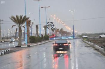 هطول أمطار متفرقة على جازان ووادي الدواسر