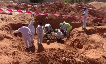 انتشال 10 جثث من مقبرة جماعية في ترهونة الليبية