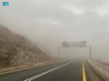 ضباب على منطقتي ينبع والرايس