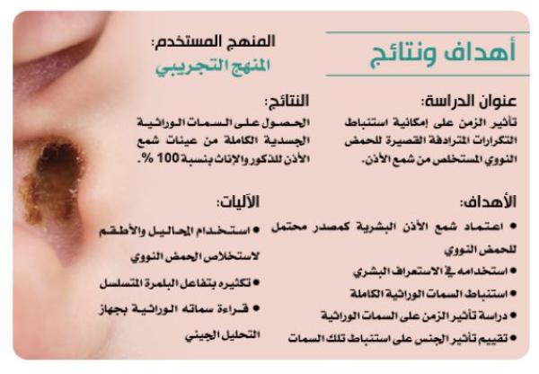 «شمع الأذن».. قرينة بيولوجية لتحديد الهوية البشرية