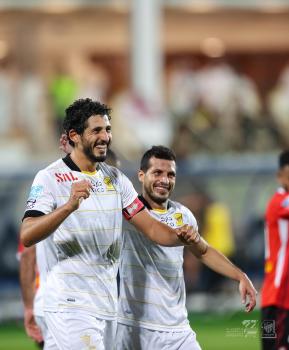 لاعبا الاتحاد أحمد حجازي وطارق حامد