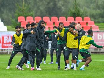 جانب من تحضيرات المنتخب السعودي الأولمبي لمباراة مقدونيا الشمالية