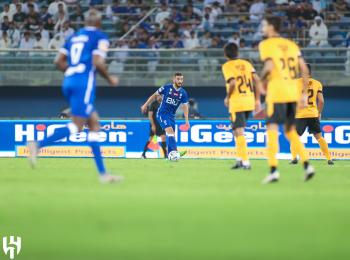 جانب من مباراة الهلال والقادسية الكويتي