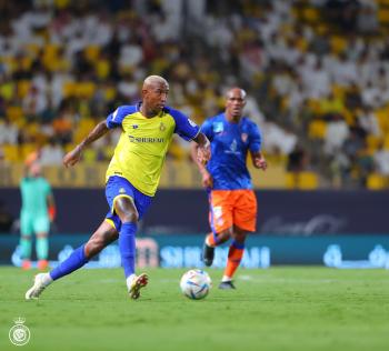 لاعب النصر تاليسكا من مباراة الفيحاء في دوري روشن