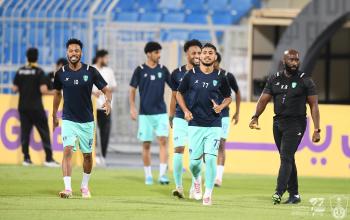 الأهلي من ملعب مباراة الرياض في دوري يلو