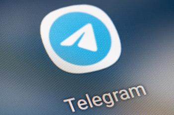 أيقونة تطبيق Telegram على شاشة الهاتف الذكي - د ب أ