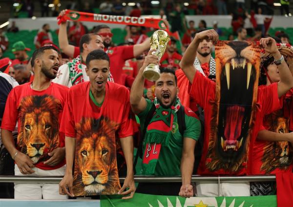 كأس العالم.. حضور جماهيري مذهل في مباراة المغرب والبرتغال