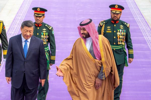 صاحب السمو الملكي الأمير محمد بن سلمان بن عبد العزيز يستقبل الرئيس الصيني - د ب أ