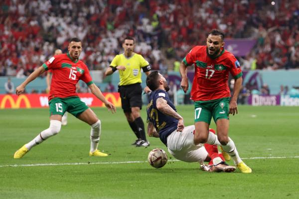 صور مباراة فرنسا والمغرب في كأس العالم 2022