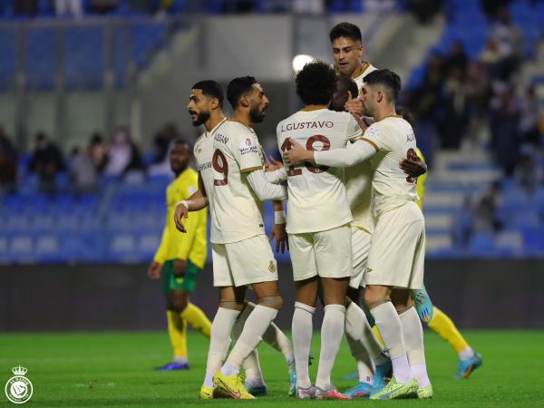 دوري روشن.. أبوبكر يقود النصر لصدارة مؤقتة بهدف أمام الخليج