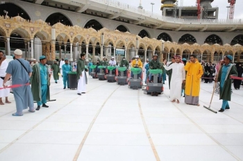 جهود الاعتناء بالمسجد الحرام - واس