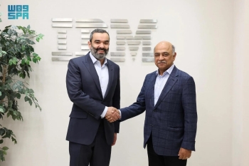 السواحه يجتمع برئيس مجلس إدارة شركة IBM في واشنطن - واس