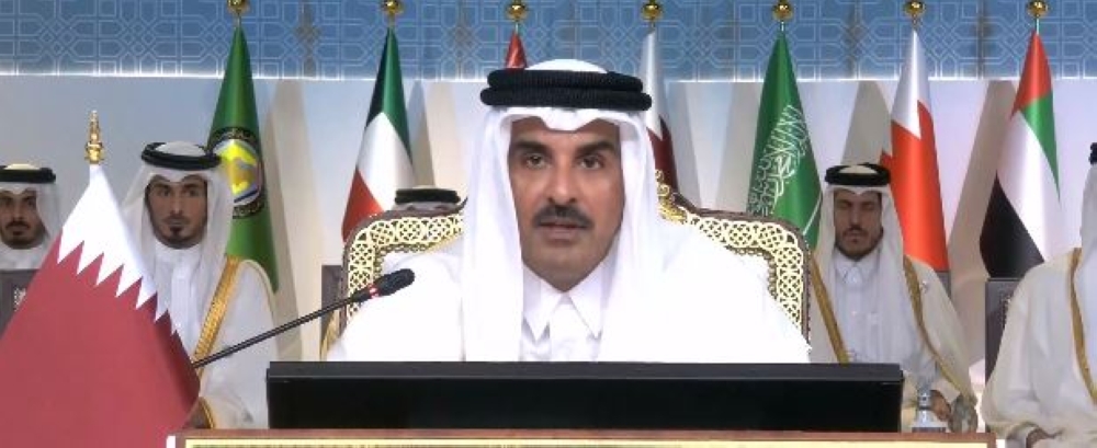 أمير قطر: انتهاكات الاحتلال في غزة 