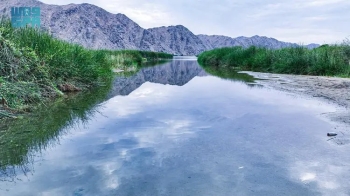 بات وادي الأحسبة محطة جذب للسائحين، من داخل وخارج المنطقة لشهرته وجماله واتساعه - واس