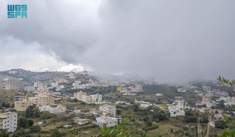 أجواء الباحة بعد هطول الأمطار - واس