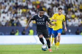 من ديربي النصر والهلال في دوري روشن السعودي 