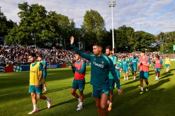 رونالدو بتدريبات منتخب البرتغال للتحضير ليورو 2024