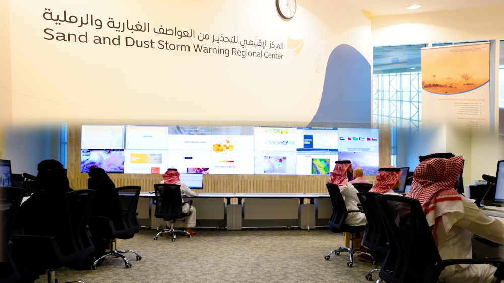 إشادة دولية بجهود مركز التحذير من العواصف الغبارية في المملكة
