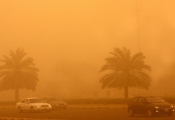 حتى 2 صباحًا.. أتربة مثارة على أجزاء من الشرقية والرياض