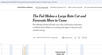 ردود فعل متباينة في الصحف الأمريكية على خفض الفيدرالي لأسعار الفائدة