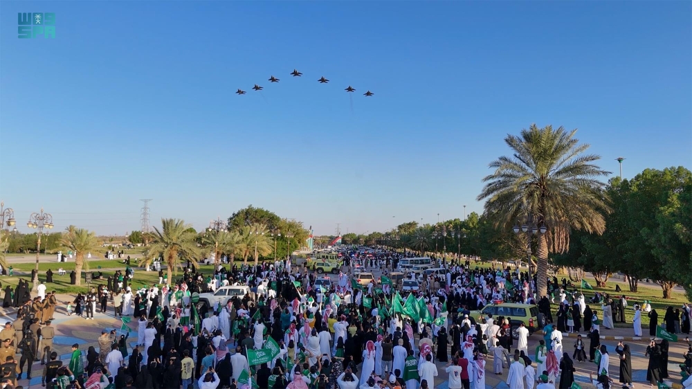 صور | العروض الجوية تزين سماء تبوك ضمن احتفالات اليوم الوطني 94