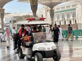 المدينة المنورة.. الهلال الأحمر يستجيب لإنقاذ معتمر في زمن قياسي