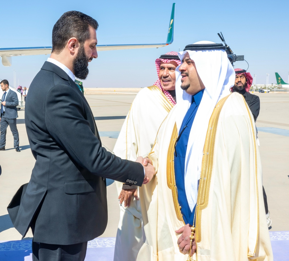 الرئيس السوري يصل الرياض وفي مقدمة مستقبليه نائب أمير المنطقة - واس
