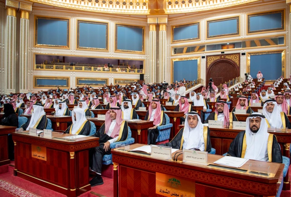 خلال إلقاء لخطاب الملكي السنوي في مجلس الشورى