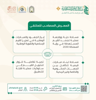 الشؤون الإسلامية تنظّم المعرض المصاحب لملتقى القيم الإسلامية الأول
