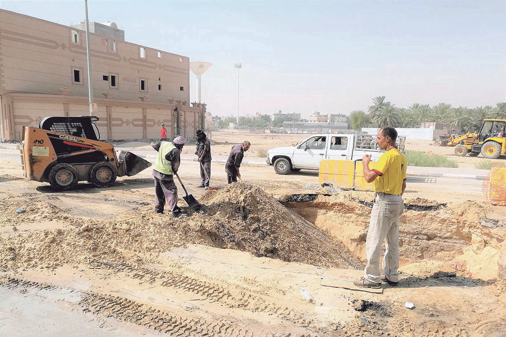 جانب من أعمال الإصلاح (اليوم)