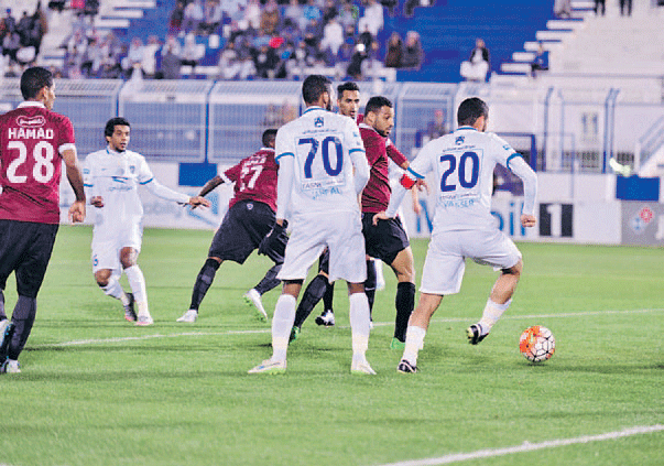 جانب من مباراة الهلال والفيصلي الودية