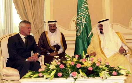 سمو ولي العهد لدى استقباله مبعوث الامم المتحدة